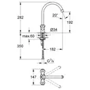 Смеситель для кухни Grohe Costa L (цвет - хром) (31831001) фото 3 Aquada.com.ua