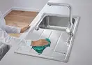 Смеситель для кухни, с выдвижным изливом Grohe Minta (цвет - хром) (32168000) фото 4 Aquada.com.ua