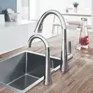 Grohe Zedra Смеситель для кухни, выдвижной, хром (32294002)