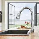 Grohe Zedra Смеситель для кухни, выдвижной, хром (32294002)