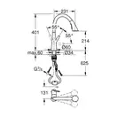 Grohe Zedra Смеситель для кухни, выдвижной, хром (32294002)