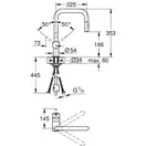 Змішувач для кухні з висувним виливом Grohe Minta (32322002)