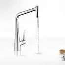 Смеситель для кухни Hansgrohe Metris (цвет - хром) (14820000) фото 2 Aquada.com.ua