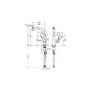 Смеситель для кухни Hansgrohe Metris (цвет - хром) (14821000) фото 5 Aquada.com.ua