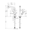 Hansgrohe Metris 320 Змішувач для кухні, хром (14822000)