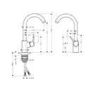 Смеситель для кухни Hansgrohe Talis S Variarc (цвет - хром) (14872800) фото 2 Aquada.com.ua