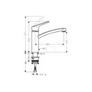 Смеситель для кухни Hansgrohe Logis M31 160 (цвет - хром) (71832000) фото 2 Aquada.com.ua