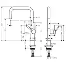 Смеситель для кухни Hansgrohe Talis U M54 220 (цвет - нержавеющая сталь) (72806800) фото 3 Aquada.com.ua