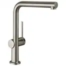 Смеситель для кухни Hansgrohe Talis M54 270 (цвет - нержавеющая сталь), с вытяжным изливом (72809800) фото 1 Aquada.com.ua