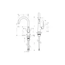 Смеситель для кухни, однорычажный Hansgrohe Talis S (цвет - сталь) (72814800) фото 2 Aquada.com.ua