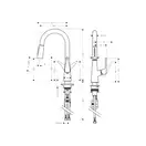 Смеситель для кухни, однорычажный Hansgrohe Talis S (цвет - сталь) (72815800) фото 2 Aquada.com.ua