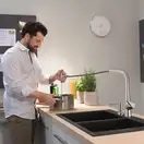 Hansgrohe Metris M 71 Select 320 Змішувач для кухні, хром (73803000)