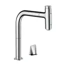 Змішувач для кухні Hansgrohe Metris Select 200 2jet sBox з витяжним душем, хром (73818000)