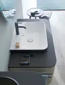 Смеситель для раковины Duravit C.1 (цвет - чёрный матовый), без донного клапана (C11020002046) фото 2 Aquada.com.ua