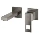 Смеситель для раковины настенный Grohe Eurocube S-Size (цвет - тёмный графит, матовый), вынос 171 мм (19895AL0) фото 2 Aquada.com.ua