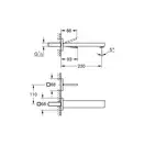 Grohe Eurocube Joy Смеситель для раковины на два отверстия L-Size (19998000) фото 2 Aquada.com.ua