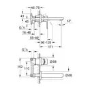 Grohe BauLoop Змішувач для раковини, хром (20289000)