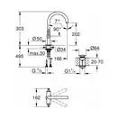 Grohe Atrio new Смеситель для раковины на одно отверстие, L-Size (21022DC3) (21022DC3) фото 2 Aquada.com.ua