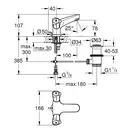 Смеситель для раковины Grohe Costa L (цвет - хром) (21390001) фото 2 Aquada.com.ua