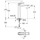 Змішувач для раковини Grohe Allure Brilliant XL-Size (23114000)
