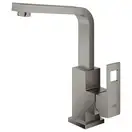 Смеситель для раковины Grohe Eurocube L-Size (цвет - тёмный графит, матовый), с донным клапаном (23135AL0) фото 3 Aquada.com.ua