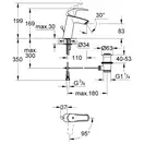 GROHE Одноважільний змішувач для раковини M-size Eurosmart  (2339310E) (2339310E) фото 6 Aquada.com.ua