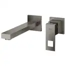 Смеситель для раковины настенный Grohe Eurocube M-Size (цвет - тёмный графит, матовый), вынос 231 мм (23447AL0) фото 3 Aquada.com.ua