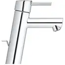 Смеситель однорычажный для раковины Grohe Concetto DN 15 M-Size (цвет - хром) с донным клапаном (23450001) фото 2 Aquada.com.ua