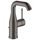 Смеситель для раковины Grohe Essence M-Size (цвет - тёмный графит), с донным клапаном (23462A01) фото 1 Aquada.com.ua