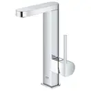 Смеситель для раковины высокий Grohe Plus L-Size с выдвижным изливом (цвет - хром), с донным клапаном (23844003) фото 1 Aquada.com.ua