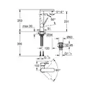 Grohe Plus L-розміру Змішувач для раковини, хром (23873003)