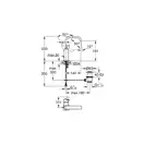 Змішувач для умивальника Grohe Allure L-Size з донним клапаном, хром (32146000)