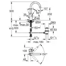 Змішувач для раковини L-розміру Grohe Eurosmart Cosmopolitan (32830001)