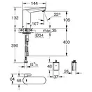 GROHE Смеситель для раковины, инфракрасный со смешиванием Eurosmart Cosmopolitan E (36327001) фото 8 Aquada.com.ua
