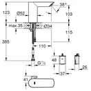 Grohe Bau Cosmopolitan E 6V Смеситель для умывальника, хром (36451000)