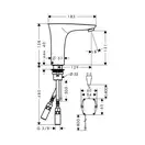 Змішувач для умивальника Hansgrohe PuraVida (15172000)