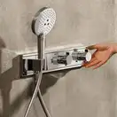 HANSGROHE Термостат для душа, на 2 потребителя хром/чёрный RainSelect (15355600) фото 4 Aquada.com.ua