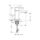 Hansgrohe Metris S Змішувач для умивальника, хром (31060000)