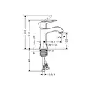 Смеситель для раковины, однорычажный Hansgrohe Metris Classic (цвет - хром) (31077000) фото 4 Aquada.com.ua