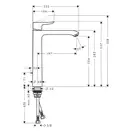 HANSGROHE Смеситель для раковины, однорычажный Metris 260 (31082000) фото 2 Aquada.com.ua