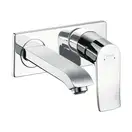 Змішувач настінний для умивальника Hansgrohe Metris 165 мм, хром (31085000)