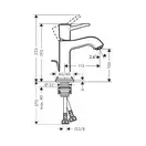 Змішувач для умивальника Hansgrohe Metropol Classic (31300000)