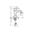 Смеситель для раковины Hansgrohe Metropol Classic (цвет - хром/золото) (31301090) фото 2 Aquada.com.ua