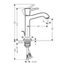 Змішувач для умивальника Hansgrohe Metropol Classic (31302000)