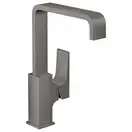Смеситель для раковины Hansgrohe Metropol (цвет - чёрный матовый хром), с донным клапаном Push-Open (32511340) фото 1 Aquada.com.ua