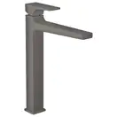 Смеситель для раковины высокий Hansgrohe Metropol (цвет - матовый чёрный хром), с донным клапаном Push-Open (32512340) фото 1 Aquada.com.ua