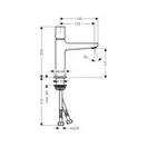 Смеситель для раковины Hansgrohe Metropol (цвет - хром), с донным клапаном Push-Open (32571000) фото 2 Aquada.com.ua