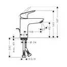 Смеситель для раковины Hansgrohe Logis 100 71107000 фото 2 Aquada.com.ua