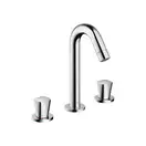 Смеситель для раковины, двухвентильный Hansgrohe Logis (цвет - хром), донным клапаном (71133000) фото 1 Aquada.com.ua