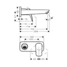 Hansgrohe Logis Змішувач для умивальника, хром (71220000)